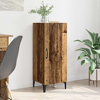 vidaXL Sideboard Gammalt trä 34.5 x 34 x 90 cm Konstruerat trä