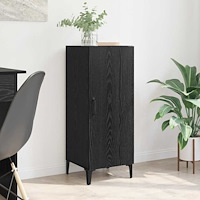 vidaXL Sideboard Svart ek 34.5 x 34 x 90 cm Konstruerat trä