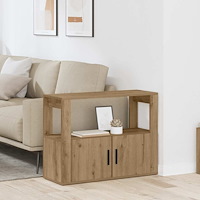 vidaXL Sideboard artisan ek 80 x 30 x 60 cm Konstruerat trä