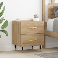 vidaXL Nattduksbord 2 pcs artisan ek 40 x 35 x 47.5 cm Konstruerat trä