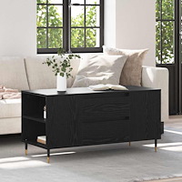 vidaXL Kaffeebord Svart ek 102 x 44.5 x 50 cm Konstruerat trä
