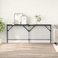 vidaXL Konsolbord Svart ek 180 x 29 x 75 cm Konstruerat trä