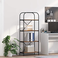 vidaXL Hyllsystem Gammalt trä 60 x 30 x 146 cm Konstruerat trä