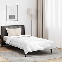 vidaXL Vinter Duvet Set med kudde 2 pcs Vit 155 x 200 cm Mikrofiber