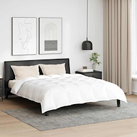 vidaXL Vinter Duvet Set med kudde 3 pcs Vit 200 x 200 cm