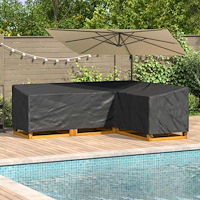 vidaXL Utemöbelsskydd Svart 260 x 210 x 80 cm 210D Oxford Tyg