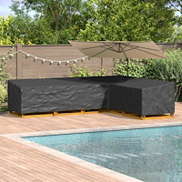 vidaXL Utemöbelsskydd Svart 330 x 255 x 80 cm 210D Oxford Tyg