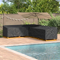 vidaXL Utemöbelsskydd Svart 330 x 255 x 80 cm 210D Oxford Tyg