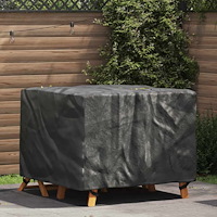 vidaXL Utemöbelsskydd Svart 113 x 113 x 73 cm 210D