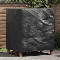 vidaXL Utemöbelsskydd Svart 116 x 100 x 120 cm 210D
