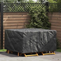 vidaXL Utemöbelsskydd Svart 150 x 150 x 75 cm 210D