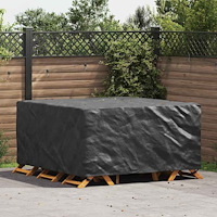 vidaXL Utemöbelsskydd Svart 180 x 190 x 85 cm 210D