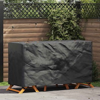 vidaXL Utemöbelsskydd Svart 180 x 70 x 90 cm 210D