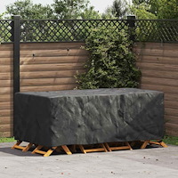 vidaXL Utemöbelsskydd Svart 200 x 110 x 70 cm 210D