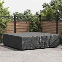 vidaXL Utemöbelsskydd Svart 275 x 275 x 70 cm 210D