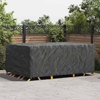 vidaXL Utemöbelsskydd Svart 280 x 204 x 106 cm 210D