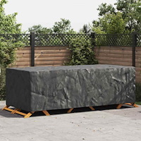 vidaXL Utemöbelsskydd Svart 300 x 110 x 70 cm 210D