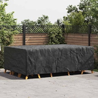 vidaXL Utemöbelsskydd Svart 300 x 200 x 90 cm 210D