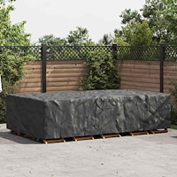 vidaXL Utemöbelsskydd Svart 305 x 190 x 85 cm 210D