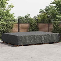 vidaXL Utemöbelsskydd Svart 350 x 260 x 90 cm 210D