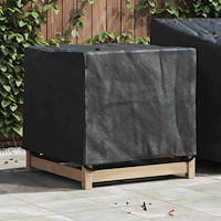 vidaXL Utemöbelsskydd Svart 74 x 74 x 60 cm 210D Oxford Tyg