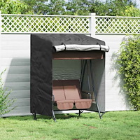 vidaXL Skydd för utomhusgunga Svart 120 x 90 x 155 cm 420D Oxford Tyg