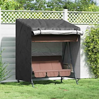 vidaXL Skydd för utomhusgunga Svart 155 x 95 x 165 cm 420D Oxford Tyg