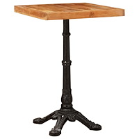 vidaXL Bistrobord Brun 50 x 50 x 76 cm massivt akacia