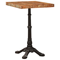 vidaXL Bistrobord Brun 50 x 50 x 76 cm massivt återvunnet trä