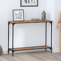 vidaXL Konsolbord Gammalt trä 101 x 30.5 x 75 cm Konstruerat trä