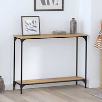 vidaXL Konsolbord artisan ek 101 x 30.5 x 75 cm Konstruerat trä