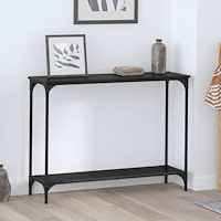 vidaXL Konsolbord Svart ek 101 x 30.5 x 75 cm Konstruerat trä