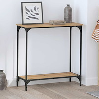 vidaXL Konsolbord artisan ek 75 x 30.5 x 75 cm Konstruerat trä