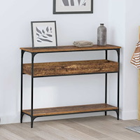 vidaXL Konsolbord Gammalt trä 100 x 29 x 75 cm Konstruerat trä
