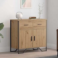 vidaXL Sideboard artisan ek 79.5 x 35.5 x 74.5 cm Konstruerat trä