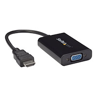 StarTech.com StarTech.com HDMI till VGA-videoadapter med audio för stationär/bärbar dator/Ultrabook - 1920x1080 - videokort - HDMI/VG...