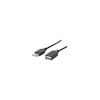 Manhattan Computer Products Manhattan USB-A to USB-A Extension Cable, 1.8m, Male to Female, 480 Mbps (USB 2.0), Hi-Speed USB, Black, Lifetime Warran...