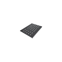 intellinet Intellinet 19" Fixed Shelf, 1U, 600mm Depth, Heavy-Duty, Max 100kg, Black - hylla för rack - 1U
