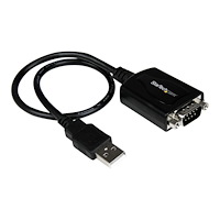 StarTech.com StarTech.com 30 cm USB till RS232 seriell DB9 kabeladapter med COM-retention - seriell adapter - USB - RS-232