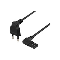 Deltaco DELTACO - strömkabel - Eurokontakt till power IEC 60320 C7 - 1 m