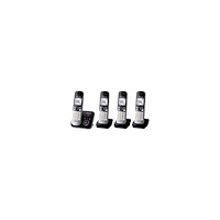 Panasonic Panasonic KX-TG6824 - trådlös telefon - svarssysten med nummerpresentation + 3 extra handuppsättningar
