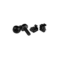 StarTech.com StarTech.com M6x12 mm - skruvar och korgmuttrar - 100-pack, svart - skruvar och muttrar för rack