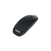 2direct LogiLink Slim - mus - USB - svart