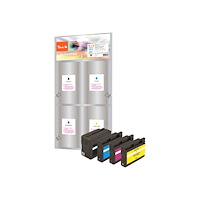 Peach Peach Multi Pack - 4-pack - svart, gul, cyan, magenta - kompatibel - återanvänd - bläckpatron (alternativ för: HP 932XL,...