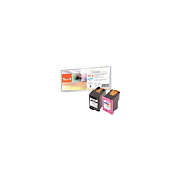 Peach Peach Multi Pack - 2-pack - svart, färg (cyan, magenta, gul) - kompatibel - bläckpatron (alternativ för: HP 302XL)