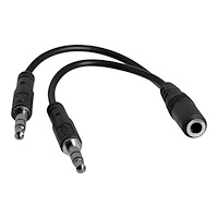 StarTech.com StarTech.com 3,5 mm 4-polig till 2x 3-polig 3,5 mm headsetsplitteradapter – F/M - headset-delare