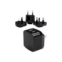 StarTech.com StarTech.com USB-väggladdare med två portar - kraftfull (17 W/3,4 A) - reseladdare (internationell) strömadapter - USB -...