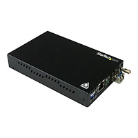StarTech.com StarTech.com Gigabit Ethernet koppar-till-fibermediaomvandlare - SM LC - 10 km - fibermediekonverterare - 10Mb LAN, 100M...