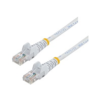 StarTech.com StarTech.com 0.5m White Cat5e / Cat 5 Snagless Ethernet Patch Cable 0.5 m - patch-kabel - 50 cm - vit