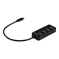 StarTech.com StarTech.com 4 Port USB C Hub, USB-C to 4x USB 3.0 Type-A Ports with Individual On/Off Port Switches, SuperSpeed 5Gbps U...